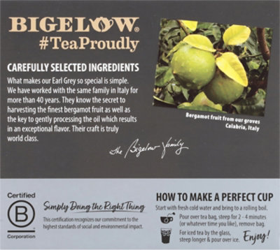 Bigelow Black Tea Earl Grey - 40 Count - Image 5