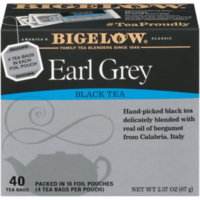 Bigelow Black Tea Earl Grey - 40 Count