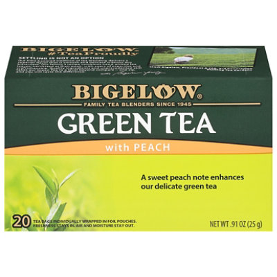 Bigelow Green Tea with Peach - 20 Count - Image 3