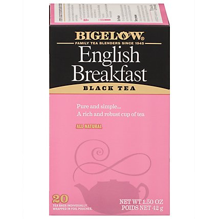 Bigelow Black Tea English Breakfast - 20 Count - Image 3