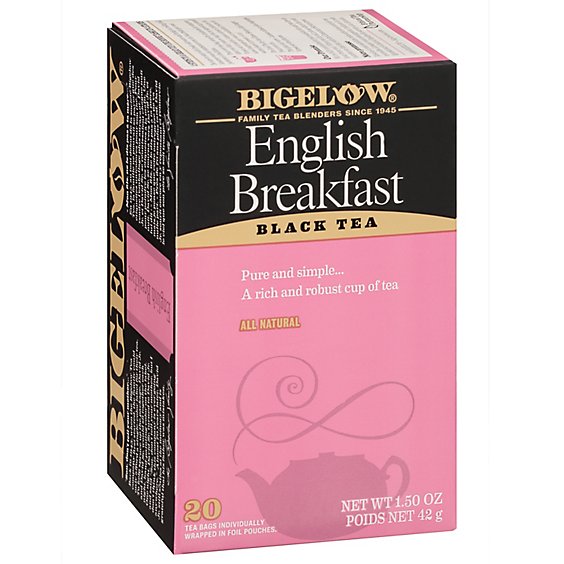 Bigelow Black Tea English Breakfast - 20 Count