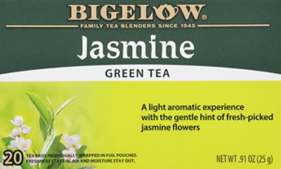 Bigelow Green Tea Bags Jasmine 20 Count - 0.91 Oz - Image 2