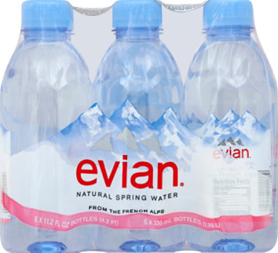 evian Spring Water Natural - 6-11.2 Fl. Oz. - Image 2