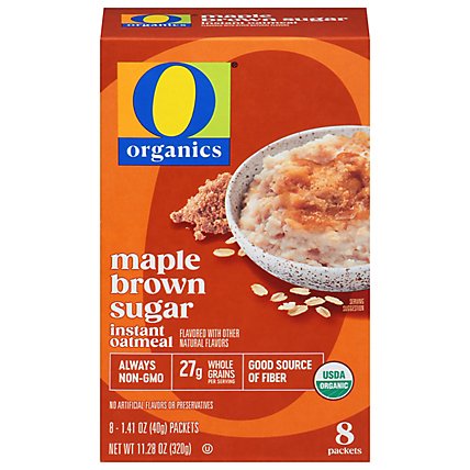 O Organics Organic Oatmeal Instant Maple Brown Sugar - 8-1.41 Oz - Image 3