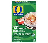 O Organics Organic Oatmeal Instant Apple Cinnamon - 8-1.41 Oz