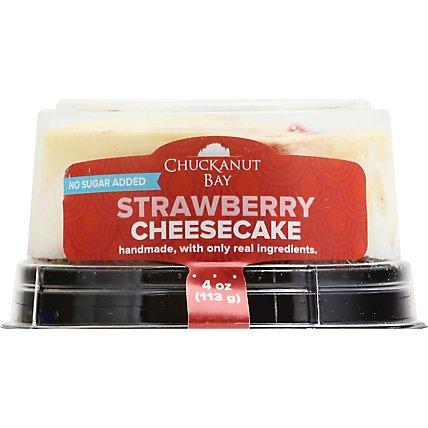 Chuckanut Bay Cheesecake Strawberry No Sugar Added - Each - Image 2