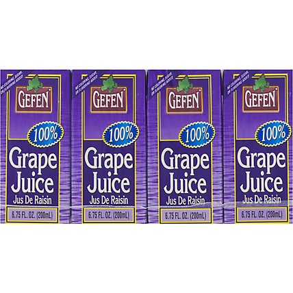 Gefen Juice Box Grape - 4-6.75 Fl. Oz. - Image 1