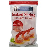 waterfront BISTRO Shrimp Cooked Large Tail On Frozen 26-30 Count - 2 Lb - Image 2