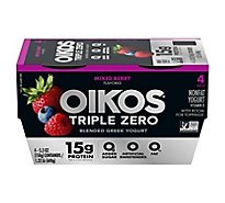 Oikos Triple Zero Mixed Berry Nonfat Greek Yogurt - 4-5.3 Oz