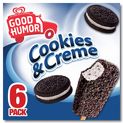 Good Humor Cookies N Creme Frozen Dessert Bar - 6-2.75 Fl. Oz.
