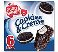 Good Humor Cookies N Creme Frozen Dessert Bar - 6 Count