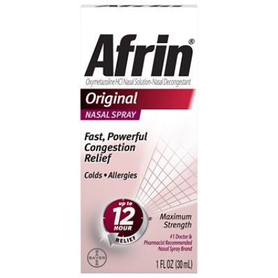 Afrin Nasal Spray Maximum Strength Original - 1 Fl. Oz. - Image 3