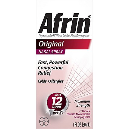 Afrin Nasal Spray Maximum Strength Original - 1 Fl. Oz. - Image 2