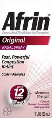 Afrin Nasal Spray Maximum Strength Original - 1 Fl. Oz. - Image 2