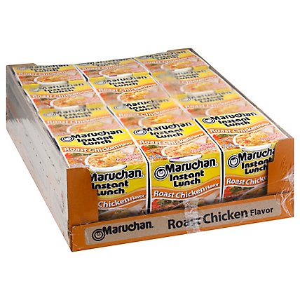 Maruchan Instant Lunch Ramen Noodle Soup Roast Chicken Flavor - 12-2.25 Oz - Image 1