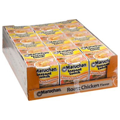 Maruchan Instant Lunch Ramen Noodle Soup Roast Chicken Flavor - 12-2.25 Oz - Image 1