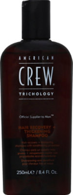 American Crew Shampoo Hair Recovery + Thickening Trichology - 8.4 Fl. Oz. - Image 2