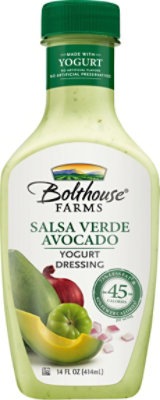 Bolthouse Farms Salsa Verde Avocado Yogurt Dressing 14 Fl. Oz. albertsons