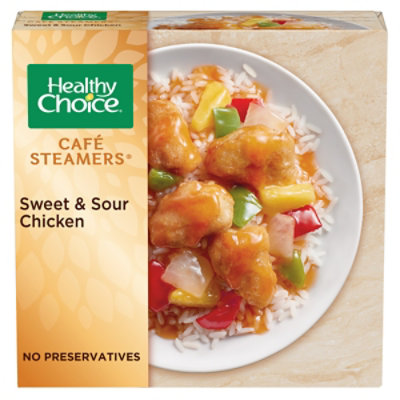 Healthy Choice Cafe Steamers Meals Low Fat Sweet Sour Chicken 10 Oz Safeway