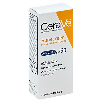 Cerave Sunscreen Body Lotion Spf50 - 3 Oz - Image 1