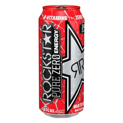 Rockstar Pure Zero Energy Drink Watermelon - 16 Fl. Oz.