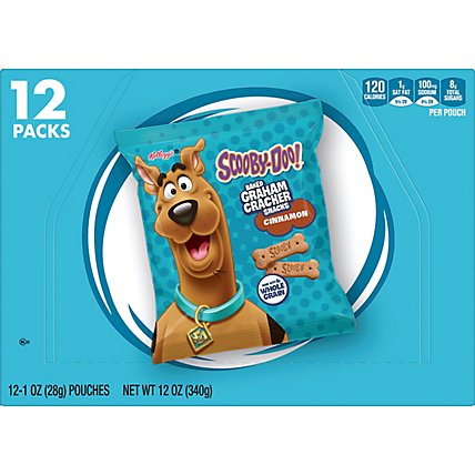 Kellogg's SCOOBY-DOO! Cinnamon Baked Graham Cracker Snacks 12 Count - 12 Oz - Image 6
