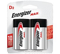 Energizer MAX D Cell Alkaline Batteries - 2 Count