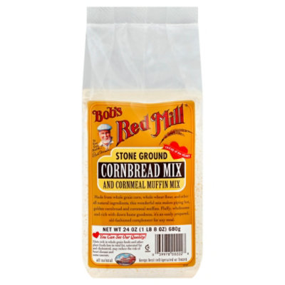 Bobs Red Mill Muffin Mix Cornbread & Cornmeal - 24 Oz