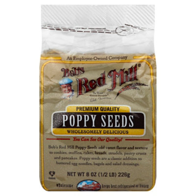 Bobs Red Mill Seeds Poppy All Natural - 8 Oz