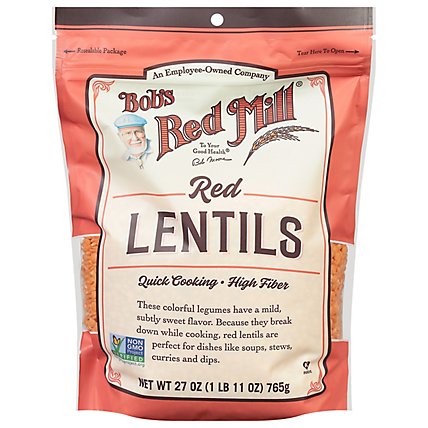 Bob's Red Mill Red Lentils - 27 Oz - Image 1
