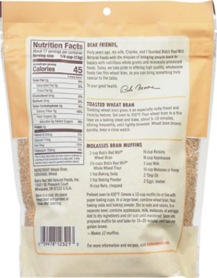 Bobs Red Mill Wheat Bran - 8 Oz - Image 5