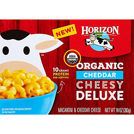 Horizon Organic Macaroni & Cheddar Cheese Cheesy Deluxe Box - 10 Oz - Image 2