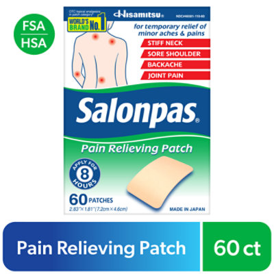 Salonpas Pain Relieving Patch - 60 Count - Image 2