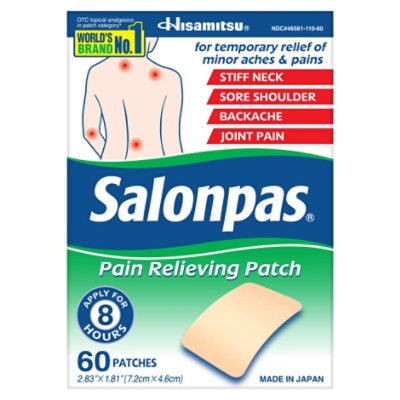 Salonpas Pain Relieving Patch - 60 Count