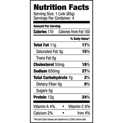 Aidells Smoked Chicken Sausage Links Spicy Mango with Jalapeno 4 Count - 12 Oz - Image 3