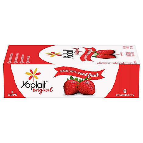 Yoplait Original Yogurt Low Fat Strawberry - 8-6 Oz