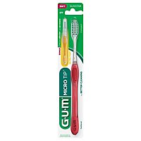 GUM Toothbrush Micro Tip Compact Soft 417 - 1 Count - Image 1