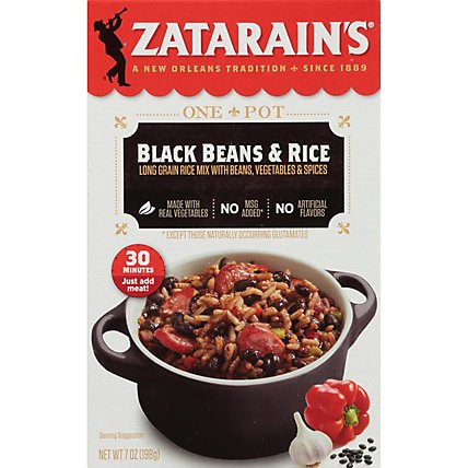 Zatarain's Black Beans & Rice Dinner Mix - 7 Oz - Image 1