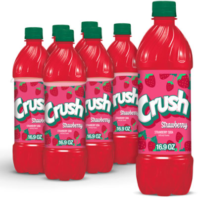 Crush Strawberry Soda - 6-16.9 Fl. Oz. - Image 1