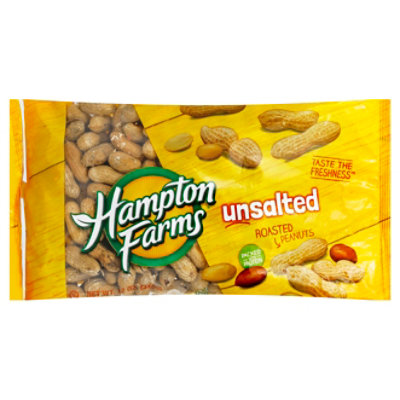 Hampton Farms Fancy Unsalted Peanuts - 12 Oz