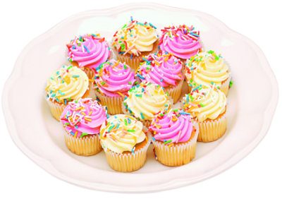 Cupcake Cake Mini Gold Estr Mpl Hrst - Each
