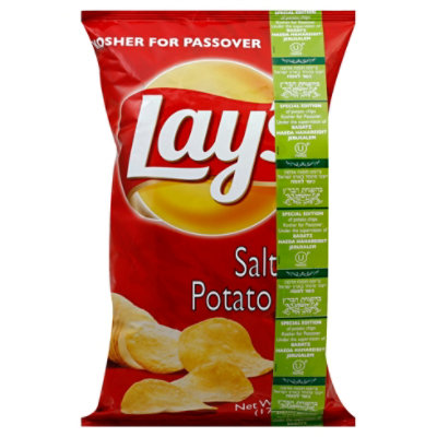 Lays Potato Chips Salt - 6 Oz - Image 1