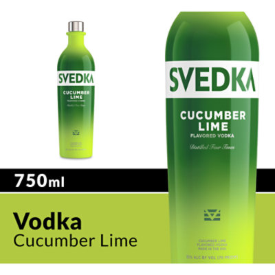 SVEDKA Cucumber Lime Flavored Vodka 70 Proof - 750 Ml - Image 1