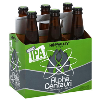 Hop Valley Alpha Centauri Beer Ipa Imperial Double 9% Abv Bottles - 6-12 Fl. Oz.