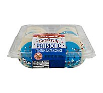 Bakery Cookies Frosted Sugar Patriotic Blue - Each