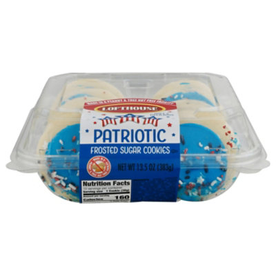 Bakery Cookies Frosted Sugar Patriotic Blue - Each