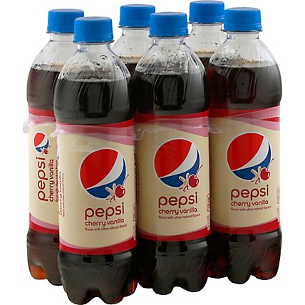 Pepsi Soda Cola Cherry Vanilla - 6-16.9 Fl. Oz. - Image 1
