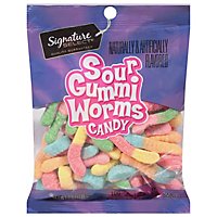 Signature SELECT Sour Gummi Worms Candy - 7 Oz - Image 2