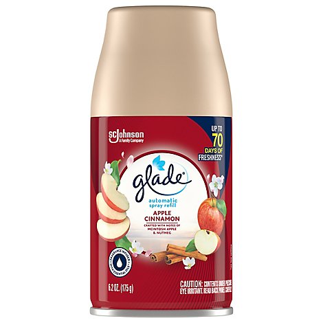 Glade Automatic Spray Refill Apple Cinnamon Up to 60 Days of Freshness 6.2 oz 1 Refill