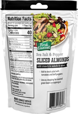 Fresh Gourmet Sl Almonds Sea Sal - 3.5 Oz - Image 6